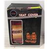 Image 1 : SEAT COVER (2 PER BOX) - BLACK, RED, & BLUE