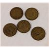 Image 2 : LOT OF 5 OLD WWII CANADA "TOMBAC" NICKELS