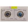 Image 1 : RCAF & INUIT COLORED 2X $2 TOONIES