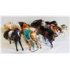 Image 1 : (12) HORSE TOYS, 8" X 8" AVERAGE SIZE