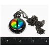 Image 1 : NEW RAINBOW DRAGON EYE POCKET WATCH WITH CHAIN