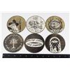 Image 1 : 6 NEW WOOD LORD OF THE RINGS THEME COASTERS