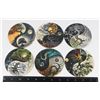 Image 1 : NEW 6PC YIN AND YANG THEME WOOD COASTER SET