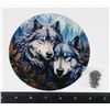 Image 1 : NEW 6" DIAMETER WOLF THEME HANGING WINDOW