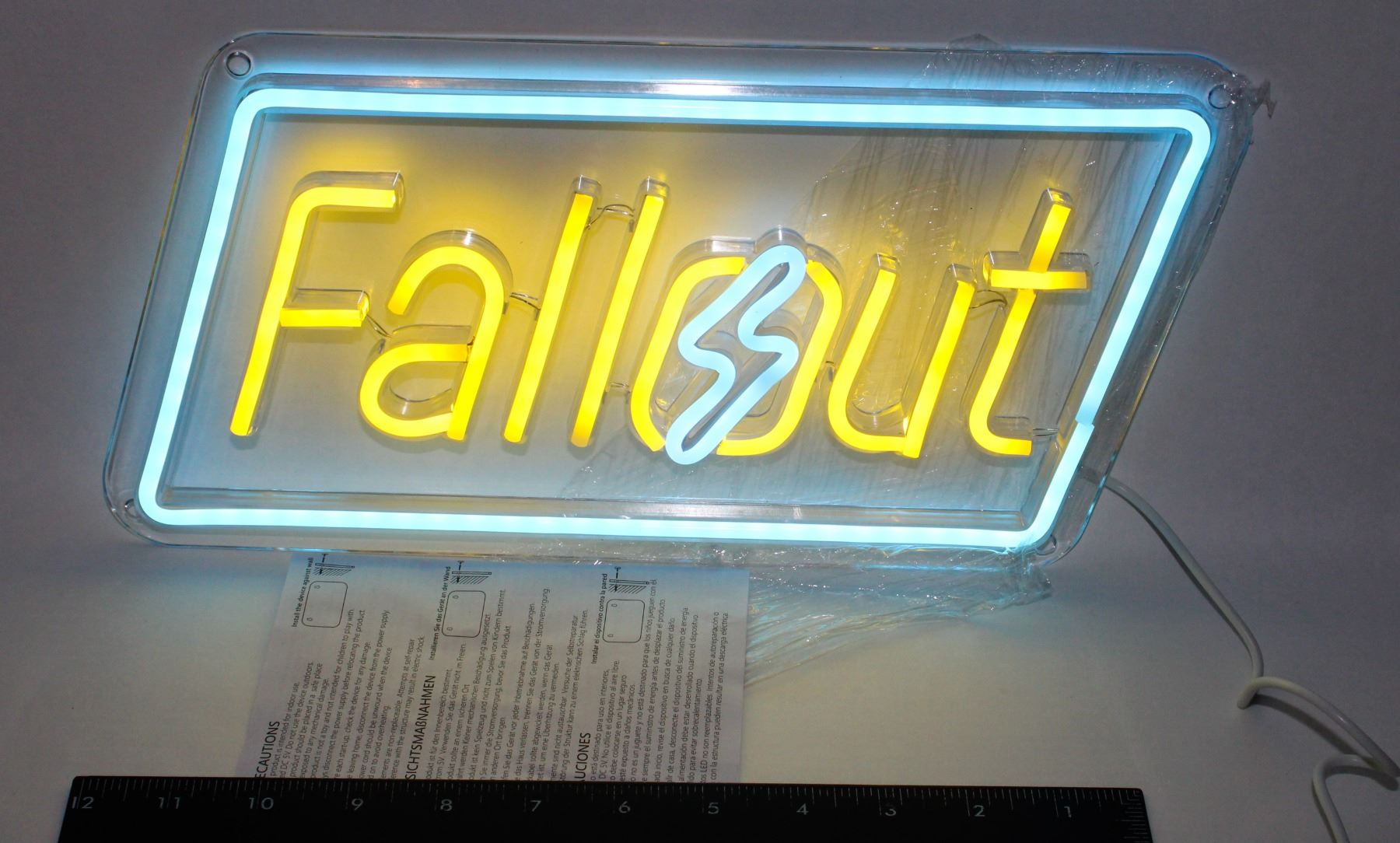 NEW FALLOUT THEME LED NEON LIGHT UP SIGN - Kastner Auctions