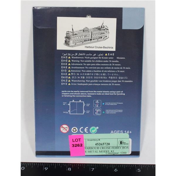 NEW HARBOUR CRUISE FERRY BOAT THEME METAL MODEL KI