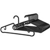 Image 1 : NEW 15 PACK TUBULAR PLASTIC BLACK HANGERS