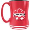 Image 1 : BRAND NEW 14 OZ CANADA SOCCER MUG RED