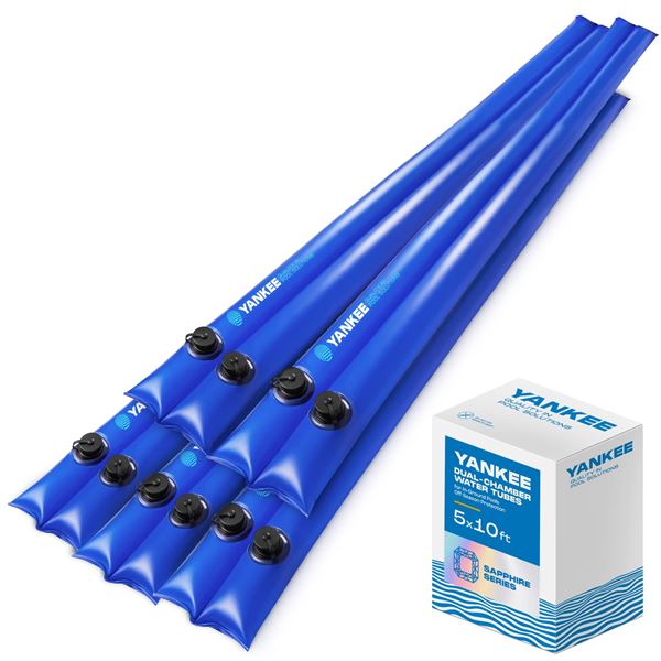 NEW 5 PACK 10' DUAL CHAMBER POOL WATER BAGS
