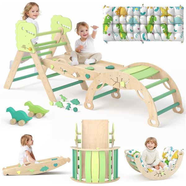 NEW KIDSBUDDY PIKLER TOYS DINOSAUR CLIMBING SET