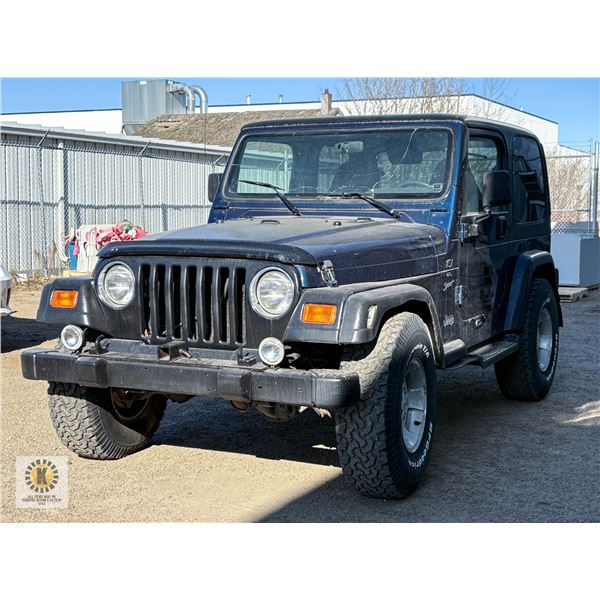 UNRESERVED! 2000 JEEP WRANGLER TJ SPORT