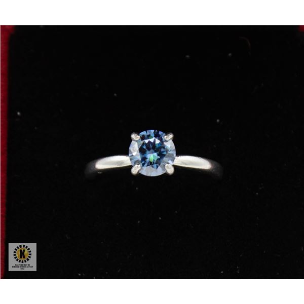 #2487-CUSTOM HAND SET 1.00 CT ROUND BRILLIANT CUT
