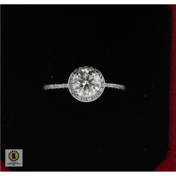 #2508-1.00 CT ROUND BRILLIANT CUT MOISSANITE STONE