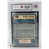 Image 2 : ANDY MOOG ROOKIE CARD KSA 9 GRADED MINT