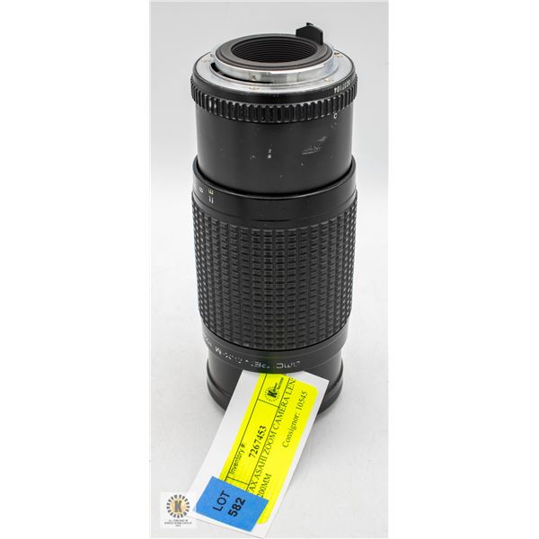 PENTAX ASAHI ZOOM CAMERA LENS 1.45-200MM