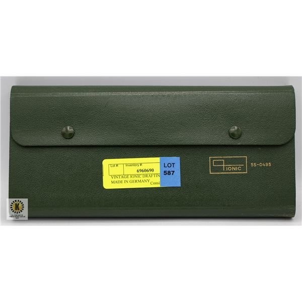 VINTAGE IONIC DRAFTING SET, MADE IN GERMANY