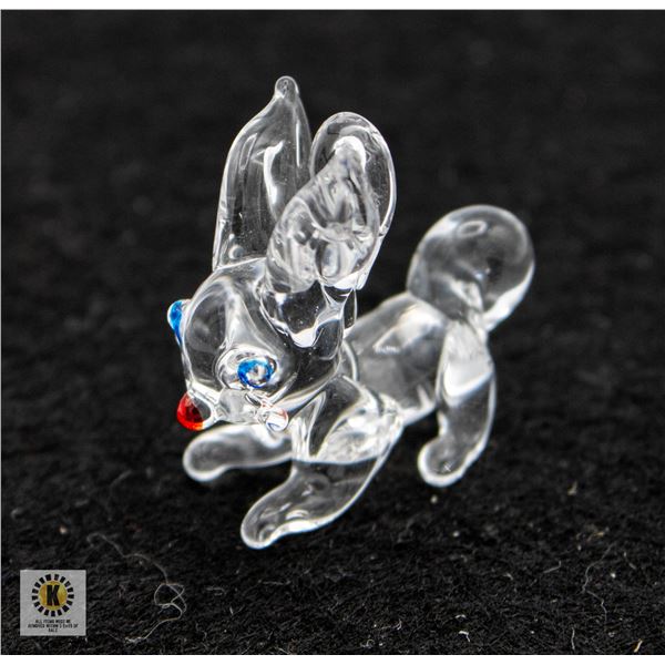 VINTAGE AUSTRIAN CRYSTAL BUNNY FIGURINE
