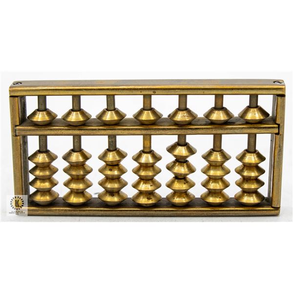 VINTAGE BRASS MINIATURE ABACUS