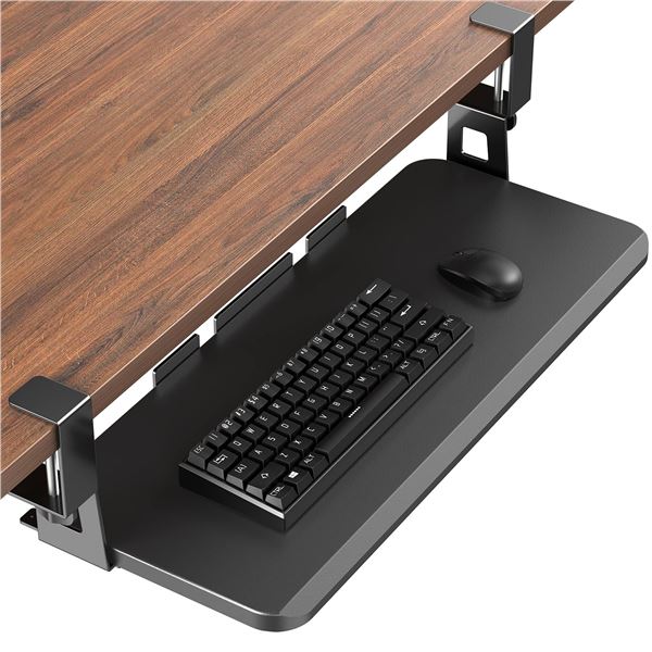 NEW WITH BOX HUANUO CLAMP-ON KEYBOARD TRAY