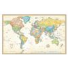 Image 1 : NEW 50"X32" RAND MCNALLY WORLD POLITICAL WALL MAP