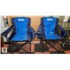 NEW OVERMONT 2 PACK OF OVERSIZED CAMPING CHAIRS