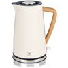 NEW 1.7L SWAN KETTLE WHITE