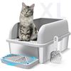 NEW SUZZIPAWS STAINLESS STEEL CAT LITTER BOX