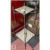 2 TIER TILED PLANT STAND H-38"
