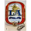 Image 1 : LA BEER LIGHTED SIGN WORKS 18 INCHES X 21 INCHES