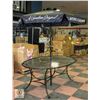 Image 1 : PATIO TABLE **UMBRELLA NOT INCLUDED**