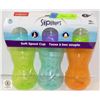 Image 1 : NEW 3 X 10 OZ PLAYTEX SIPSTERS SOFT SPOUT CUPS