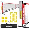 Image 1 : NEWLY ASSEMBLED BEARWILL PICKLEBALL NET WITH BALLS