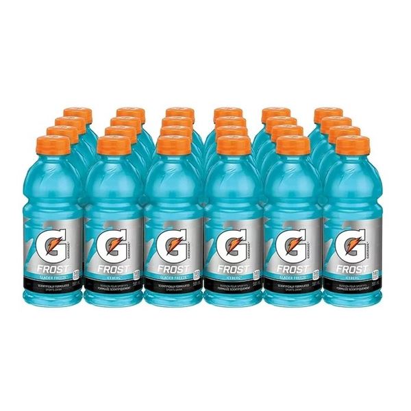 NEW CASE OF 24 GLACIER FREEZE FROST GATORADE