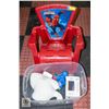 Image 1 : PAIR OF SMALL KIDS RED SPIDERMAN CHAIRS +