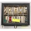 Image 1 : WATCH CASE WITH COSTUME WATCHES