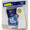 Image 1 : WHITE CREW SOCKS 6-12 SIZE 6-PACK FRUIT OF THE