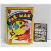 Image 1 : 1980 PAC-MAN METAL TRASH CAN CHEINCO MADE IN USA