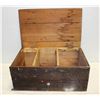 Image 1 : SMALL ANTIQUE WOOD CHEST