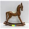 Image 1 : VINTAGE HAND CARVED ROCKING HORSE