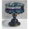 Image 1 : CARNIVAL GLASS CANDY DISH (BLUE)