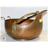 LARGE COPPER COAL POT (VERY DENTED)