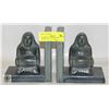 SOAPSTONE CARVED HEAVY BOOKENDS SET-ESTATE