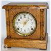 ANTIQUE OAK MANTLE CLOCK SESSIONS-ESTATE