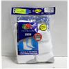 Image 1 : WHITE CREW SOCKS 12-16 SIZE 6-PACK FRUIT OF