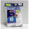 Image 1 : WHITE CREW SOCKS 12-16 SIZE 6-PACK FRUIT OF
