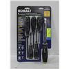 Image 1 : NEW KOBALT 6PC DIAMOND COATED TIP SCREWDRIVER SET