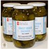 Image 1 : 3 X 1L JARS PC SWEET PICKLES MIX PAST BB 11/24