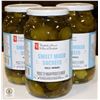 Image 1 : 3 X 1L JARS PC SWEET PICKLES MIX PAST BB 11/24