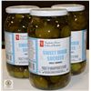 Image 1 : 3 X 1L JARS PC SWEET PICKLES MIX PAST BB 11/24