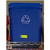 Image 1 : 2 RECYCLE BINS PLUS MESH WASTE BIN